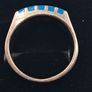 sterling silver turquoise ring size P Image 2