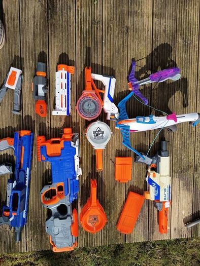 Box of Nerf guns
