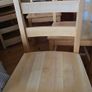 Six solid wood chairs. Image 3