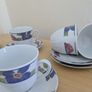 Germany porcelain(WINTERLING) tea set for 6 person, contains 12 pcs, including 6 tea cups and 6 saucers. Brand new, never used. Image 5