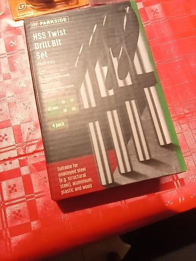 Hss twist drill bit set 2 different