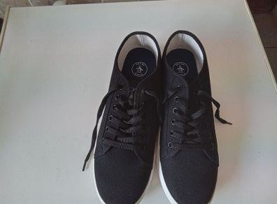 Original Penguin black canvas shoes sz 10