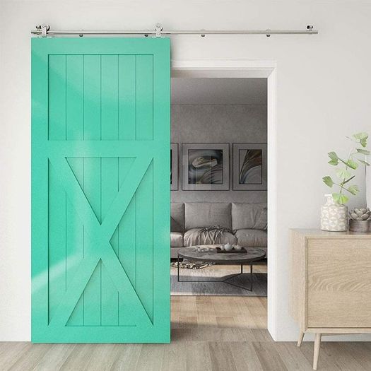 183 cm / 6 ft Sliding Door Fitting Sliding Door System Sliding Rail Wooden Sliding Door Stainless Steel Kit