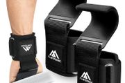 Weight Lifting Hooks, Non-Slip Wrist Support Straps, Weight Lifting Grips, 8 mm Thick Neoprene Wrist Padding, for Pull Up, Fitness, Strength Training, Bodybuilding Workout