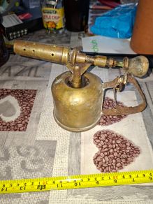 Beautiful Old Brass Soldering Blow Lamp Postage Available