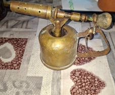 Beautiful Old Brass Soldering Blow Lamp Postage Available