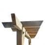 Garden Lattice Fence with Pergola Top Wood Image 3