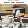 Electric Meat Grinder, 4-in-1 Meat Mincer Machine [2800W Max] with 3 Slice, Shred Blades, 2 Blades, 3 Plates, Sausage Stuffer, Kubbe Kit, for Home Kitchen Use, Sliver Image 5