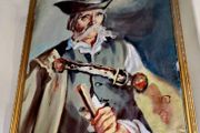 The old shepherd - oil painting