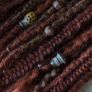 Set of 50 SE synthetic dreads braids Single ended dreads Image 3