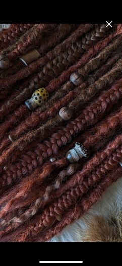 Set of 50 SE synthetic dreads braids Single ended dreads