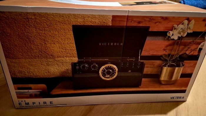 Victrola Empire 6-in-1 Record Player - Vinyl, CD, Cassette, Bluetooth + Original Box