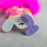 Vintage Russ Trolls Wedding 2" Tall Dancing couple pink and purple Hair  same Era as MLP G1 My Little Pony Image 4