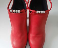 Red Ankle Boots