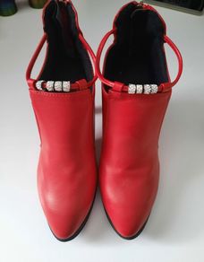 Red Ankle Boots