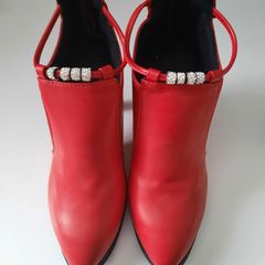 Red Ankle Boots