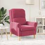 Armchair Wine Red Velvet Image 4