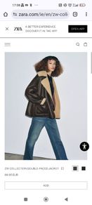zara shearling jacket