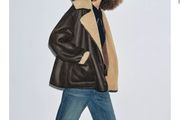 zara shearling jacket