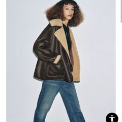 zara shearling jacket