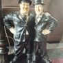 Laurel & Hardy Lamp Figures  Large 230e  & medium 150e (Working) Image 7