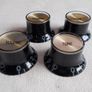 Vintage Top Hat Knobs, Chrome Foil Topped (2 tone/2 volume) 2 colours/styles Image 3