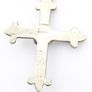 925 Silver Turquoise Accent Cross Necklace Image 3