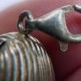 Vintage Sterling Silver 925 Shell with pearl,  Sterling Silver Sea Shell Snake Necklace length 19" - 10,7g Image 10
