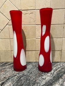 Glass vases lava lamp style