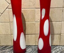 Glass vases lava lamp style
