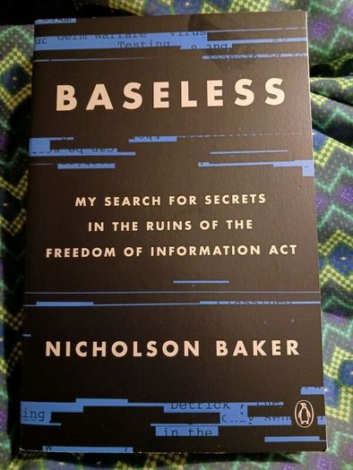 Baseless/ Nicholson Baker/ 2021/ 1st printing USA/ penguin