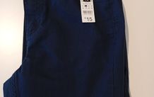 Navy Skinny Cropped Pants, Size 10, Brand New