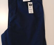 Navy Skinny Cropped Pants, Size 10, Brand New