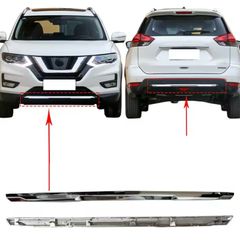 Car Rear Bumper Cover Strip Trim Chrome Replacement for Nissan X - Trail T32 2017 2018 2019 2020 2021