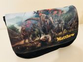 Jurasic Park Jurasic world printed Personalised Pencil Case / Make up bag / back to school stationary