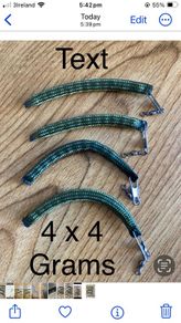 River fishing salmon and trout wriggle weights 4 x 4 grams