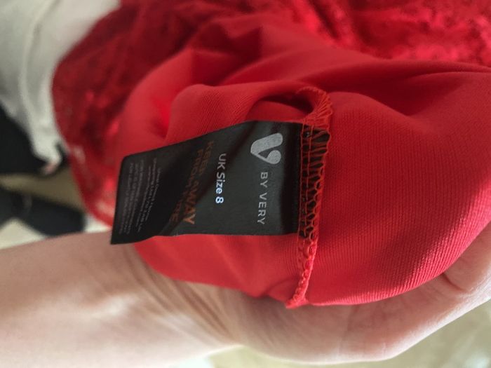 red lace dress