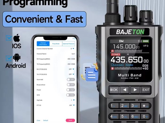 Bajeton Bj-8300  fm am usb lsb 2mhx to 999mhz transceiver