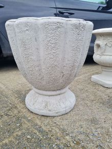 Concrete flower pots