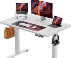 Electric Standing Desk Height Adjustable 100 x 60cm, Sit Stand Desk