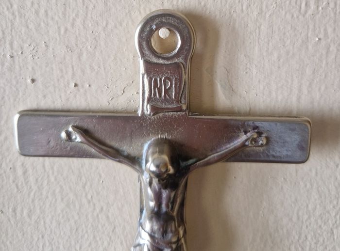 Antique  Brass Angel Holy Water Font Religious Wall Art