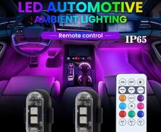 2 LED Decorative Lights with 8 Gradient Flashing Modes, Protection Level IP65, USB Rechargeable
