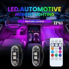 2 LED Decorative Lights with 8 Gradient Flashing Modes, Protection Level IP65, USB Rechargeable