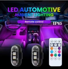 2 LED Decorative Lights with 8 Gradient Flashing Modes, Protection Level IP65, USB Rechargeable