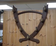 Vintage Deer Hoof Wall Coat Rack