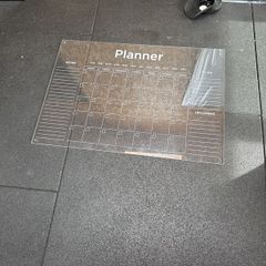 Perspex wall planner