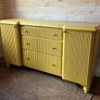 Restored antique yellow sideboard Image 2