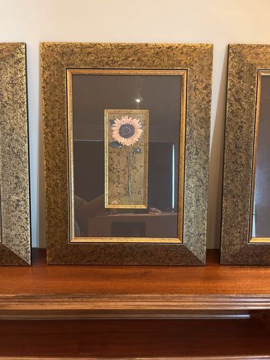 Antique Gold Frame Botanical Artwork