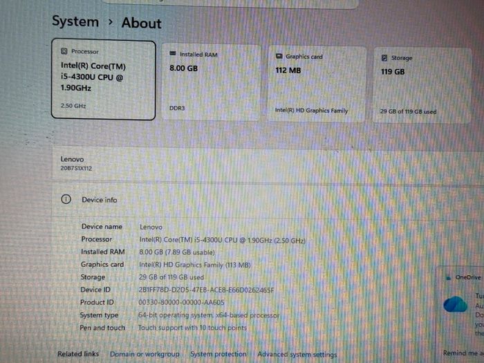 Lenovo ThinkPad T440 i5-4300U 8GB 128GB