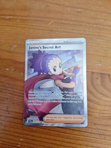 Janine's secret art pokemon card